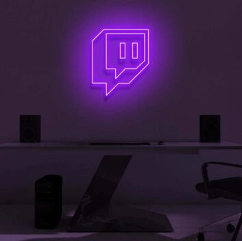 Sprechblase mit Controller-Symbol LED-Neonschild für Gamingzimmer