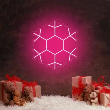 Schneeflocke LED-Neonschild Wohnzimmer Weihnachtsdekoration