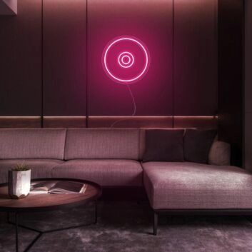 Schallplatte LED-Neonschild für Wohnzimmer oder Lounge