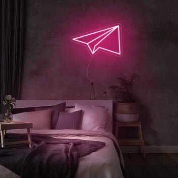 Papierflugzeug LED-Neonschild Schlafzimmer Wohnzimmer
