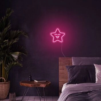 Quadrat LED-Neonschild für Schlafzimmer