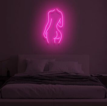 Neon Frauenkörper Silhouette LED Neonschild