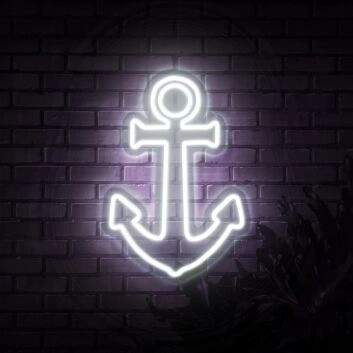 Anker LED-Neonschild Wohnzimmer Bar