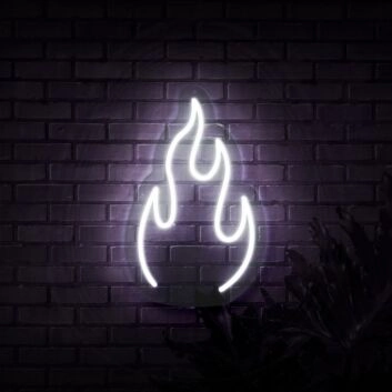 Flamme Symbol LED-Neonschild für Bar und Wohnzimmer