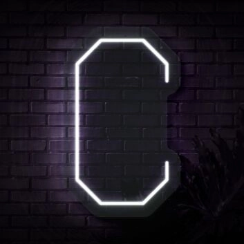 Großbuchstabe C LED-Neonschild Wohnzimmer Bar