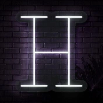 Buchstabe H LED Neonschild für Wohnzimmer und Bar