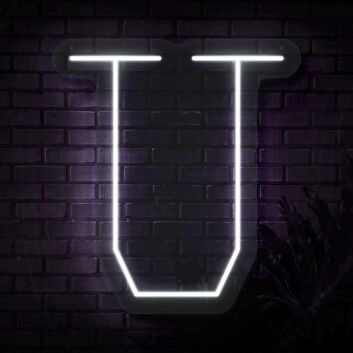 Großbuchstabe U LED Neonschild für Bar und Wohnzimmer