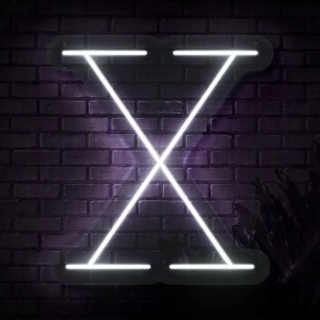 Buchstabe X LED Neonschild für Bar und Club
