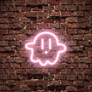 Geist Symbol LED-Neonschild für Gamingzimmer und Bar