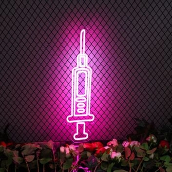 Spritze LED-Neonschild für Tattoo Studio Bar