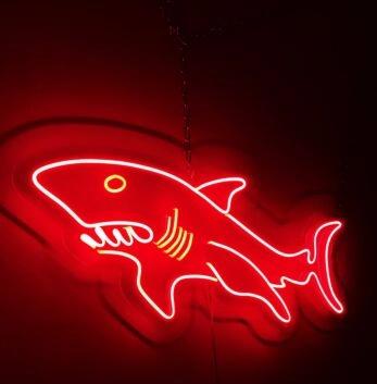 Hai LED-Neonschild für Bar Club