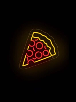Pizzastück LED-Neonschild für Restaurant Imbiss