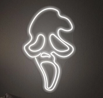 Schrei Maske LED-Neonschild Wohnzimmer Party