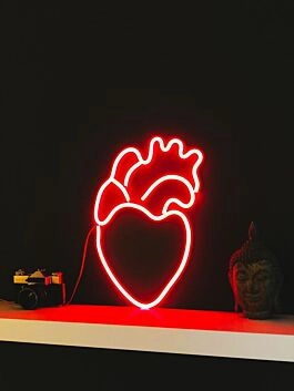 anatomisches Herz LED-Neonschild Wohnzimmer Studio
