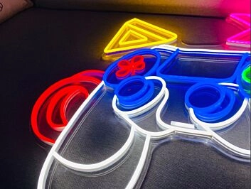 PlayStation Controller LED Neonlicht Gaming Wanddekoration für Wohnzimmer Schlafzimmer Gaming Room