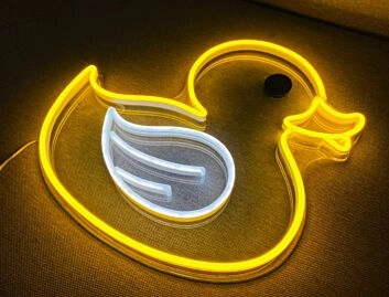 Gummiente LED-Neonschild für Kinderzimmer Badezimmer