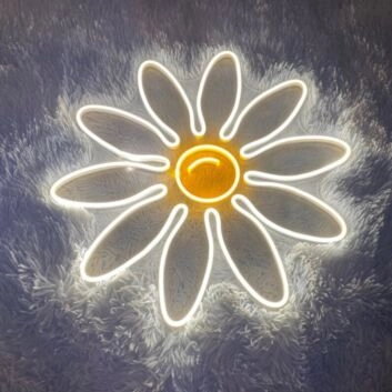 Gänseblümchen LED-Neonschild für Wohnzimmer Schlafzimmer