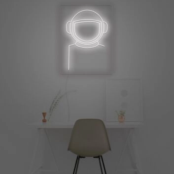 Astronautenhelm LED-Neonschild Wohnzimmer Büro