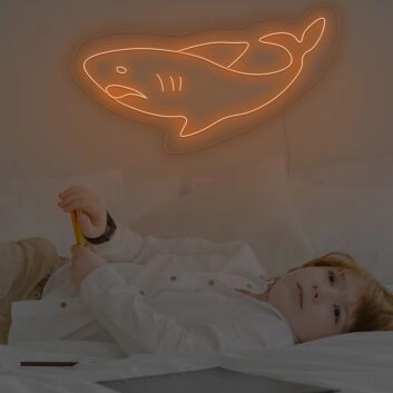 Hai LED-Neonschild für Kinderzimmer und Wohnzimmer