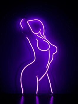Neon Weibliche Silhouette LED Neonschild Wanddekoration