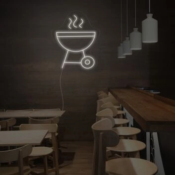 Grill mit Rauch LED-Neonschild für Restaurant Bar