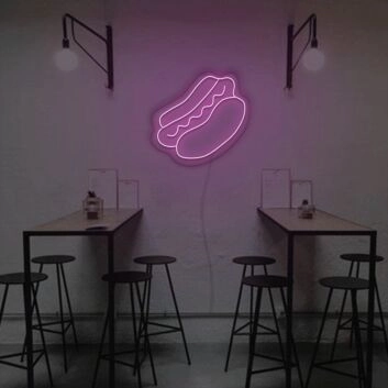 Hotdog LED-Neonschild für Restaurant Imbiss