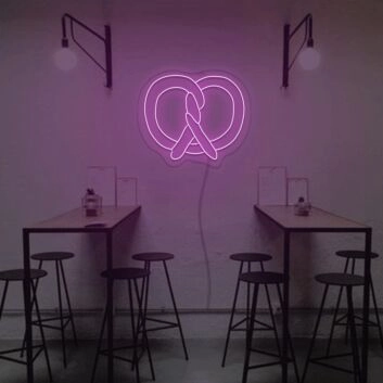 Brezel LED-Neonschild für Café Bar
