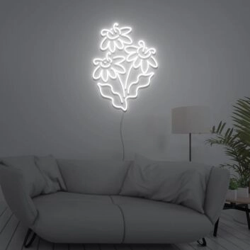 drei Gänseblümchen LED-Neonschild Wohnzimmer Schlafzimmer