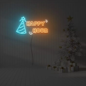 HAPPY HOUR LED-Neonschild für Bar und Party