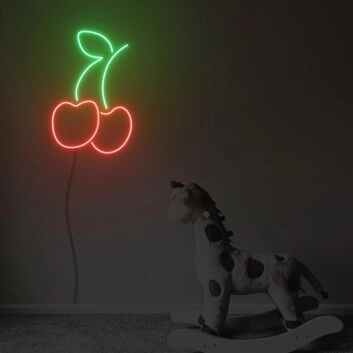 Kirschen LED-Neonschild für Küche und Bar