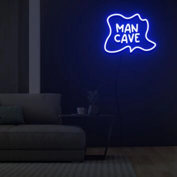 MAN CAVE LED-Neonschild für Wohnzimmer oder Freizeitraum