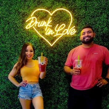 Drunk in Love LED-Neonschild für Bar und Club