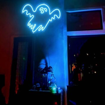 Geist LED-Neonschild für Halloween Party