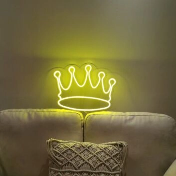 Krone LED-Neonschild Wohnzimmer Kinderzimmer