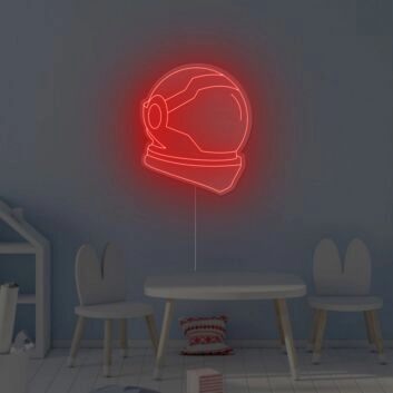 Astronaut Helm LED Neonschild Moderne Neon Wandbeleuchtung im Space Stil für Kinderzimmer Büro und Gaming Raum