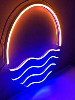Sonnenuntergang über dem Meer LED-Neonschild Wohnzimmer Bar