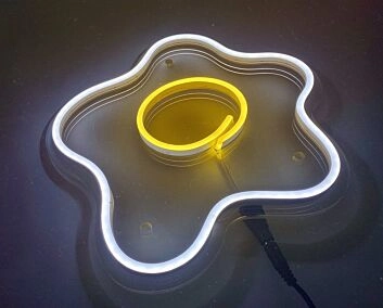 Spiegelei LED-Neonschild für Küche oder Café