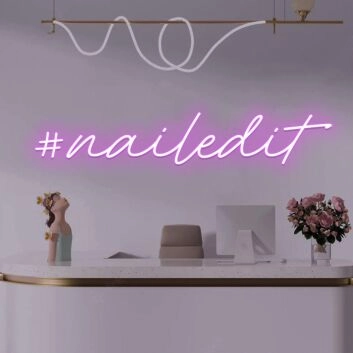 #nailedit LED-Neonschild für Nagelstudio Beauty Salon