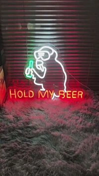 HOLD MY BEER LED-Neonschild für Bar Club