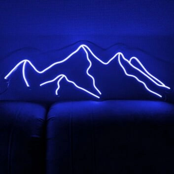 Abstraktes Berglandschaft LED Neonschild für Wohnzimmer Schlafzimmer und moderne Wanddekoration