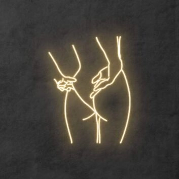 Erotische Körperumrisszeichnung LED-Neonschild Schlafzimmer