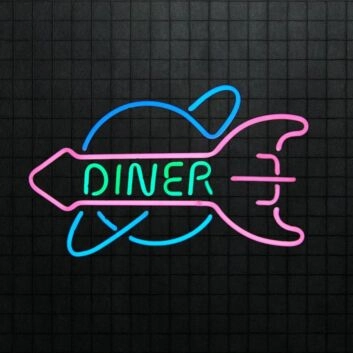 DINER LED-Neonschild für Restaurant oder Café