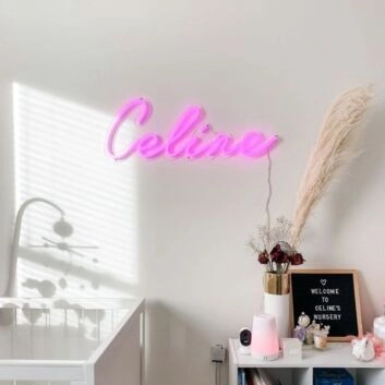 Celine LED-Neonschild für Kinderzimmer