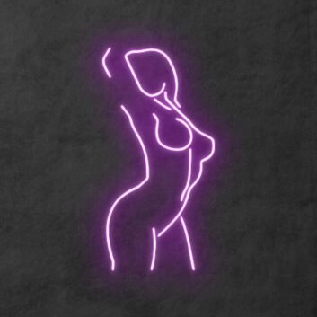 weibliche Silhouette LED-Neonschild Schlafzimmer Wohnzimmer