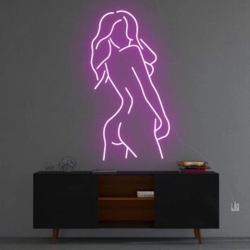 Silhouette einer Frau LED-Neonschild für Bar Club