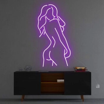 Silhouette einer Frau LED-Neonschild für Bar Club