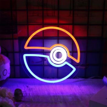 Anime Game Ball LED Neon Sign for Bedroom Game Room Colorful Wall Decor Light