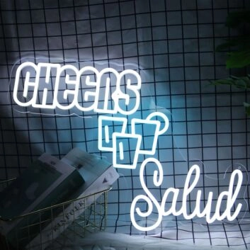 CHEERS Salud LED-Neonschild für Bar und Party