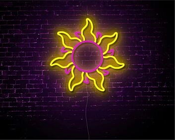 Sonne LED-Neonschild Wohnzimmer Cafe