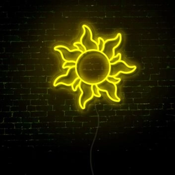 Sonne LED-Neonschild Wohnzimmer Cafe